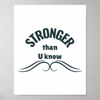 Unbreakable Spirit Stronger Than You Know Sticker  Poster
