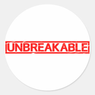 Unbreakable Stamp Classic Round Sticker