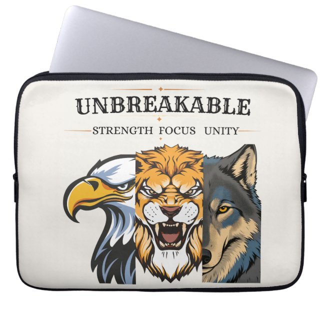 Unbreakable Strength Focus Unity   Laptop Sleeve (Front)