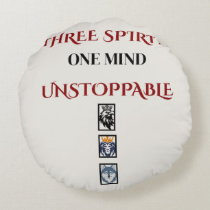 Unbreakable Strength Focus Unity   Round Cushion