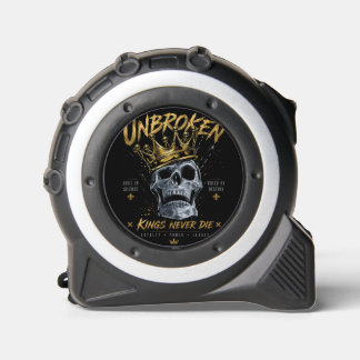 Unbroken Skull King Crown Edgy Motivational Art 1