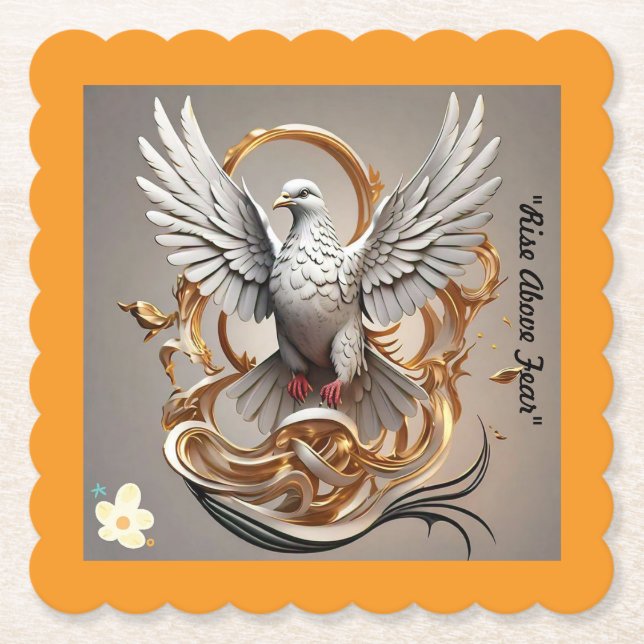 "Unbroken Spirit" Paper Coaster (Front)