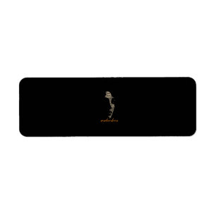 Unbroken Woman Inspirational Word Return Address Label