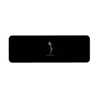 Unbroken Woman Inspirational Word Return Address Label
