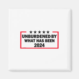 Unburdened By What Has Been Trump Victory 2024 Tan Magnet