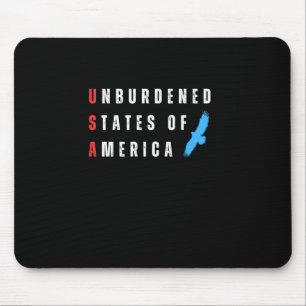 Unburdened States Of America Mouse Pad