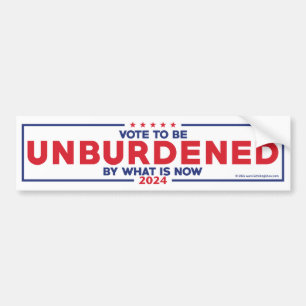 Unburdened Trump Bumpersticker Bumper Sticker