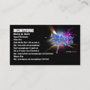Uncanny Designs Original Business Card