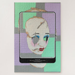 'Uncanny Valley' Painting on a Jigsaw Puzzle