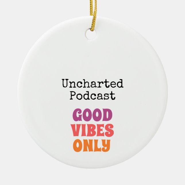 Uncharted Phone Case Ceramic Ornament (Front)