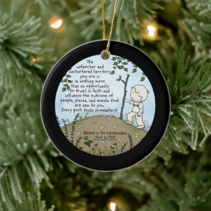 Unchartered Territory Ceramic Ornament