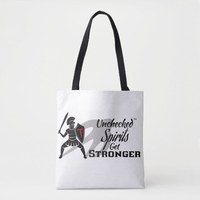 Unchecked Spirits and Empowering Pro-Se Book Tote Bag (Front)