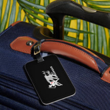 Unchecked Spirits Get Stronger Luggage Tag (Black)