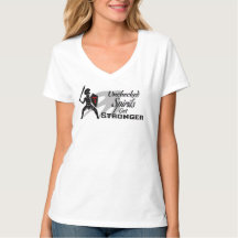 Unchecked Spirits Get Stronger - White V-neck