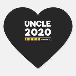 Uncle 2020 Loading For Gift Heart Sticker