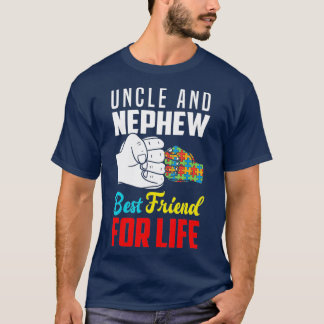 Uncle And Nephew Best Friend For Life Autistic T-Shirt