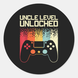 Uncle Art For Uncle Men From Nephew Niece First Ti Classic Round Sticker