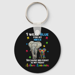 Uncle Aunt Autism Awareness  Key Ring