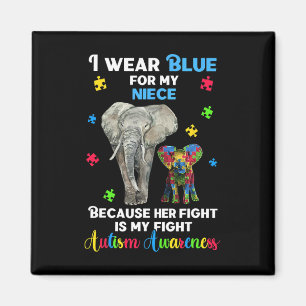 Uncle Aunt Autism Awareness Magnet