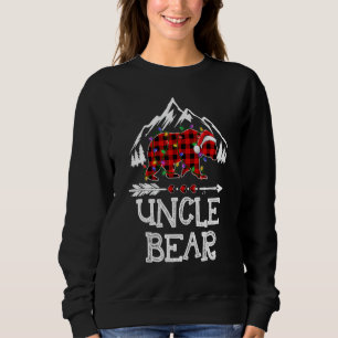 Uncle Bear Buffalo Plaid Matching Family Christmas Sweatshirt