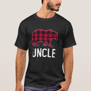 Uncle Bear Red Buffalo Plaid Pajama T-Shirt