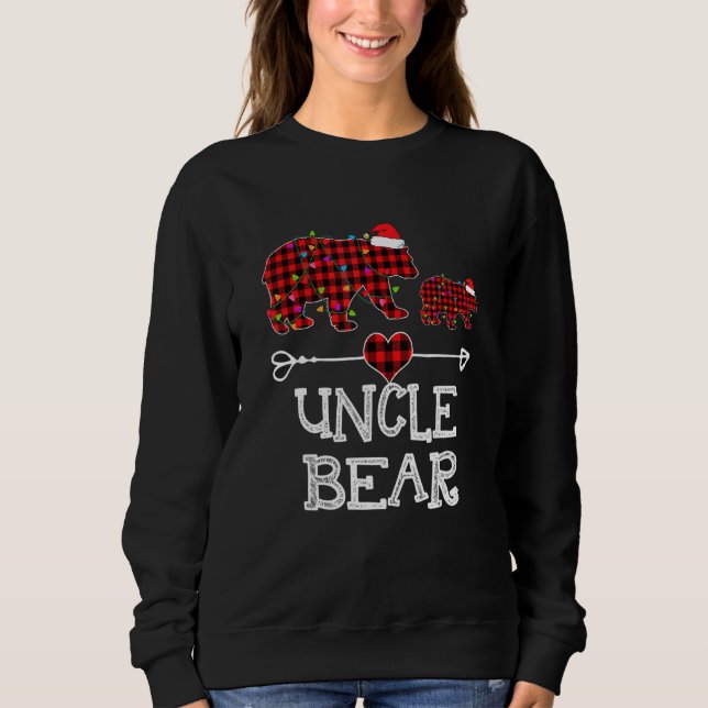 Uncle Bear Shirt Red Buffalo Plaid Uncle Bear Paja (Front)