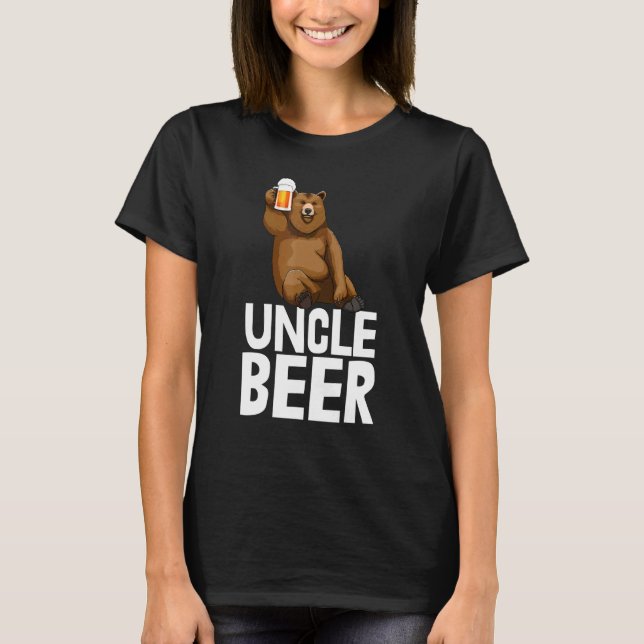 Uncle Beer S Bear Drinking Beer Tees Beer (Front)