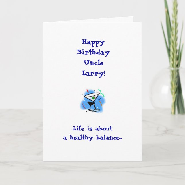 Uncle Birthday Card (Front)