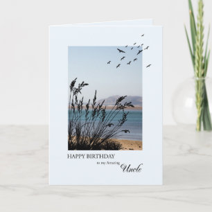 Uncle Birthday, Seaside Scene Card