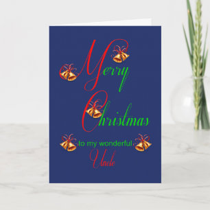 Uncle Christmas Scrolls Holiday Card