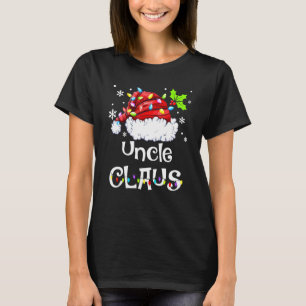 Uncle Claus Santa Christmas Pajama Matching Famil T-Shirt