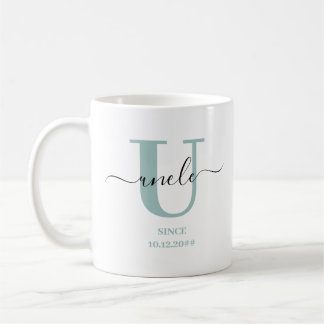 Uncle Elegant Script Monogram Coffee Mug