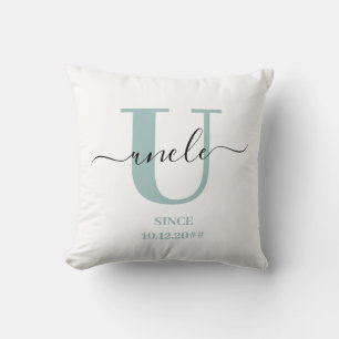 Uncle Elegant Script Monogram Cushion