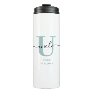 Uncle Elegant Script Monogram Thermal Tumbler