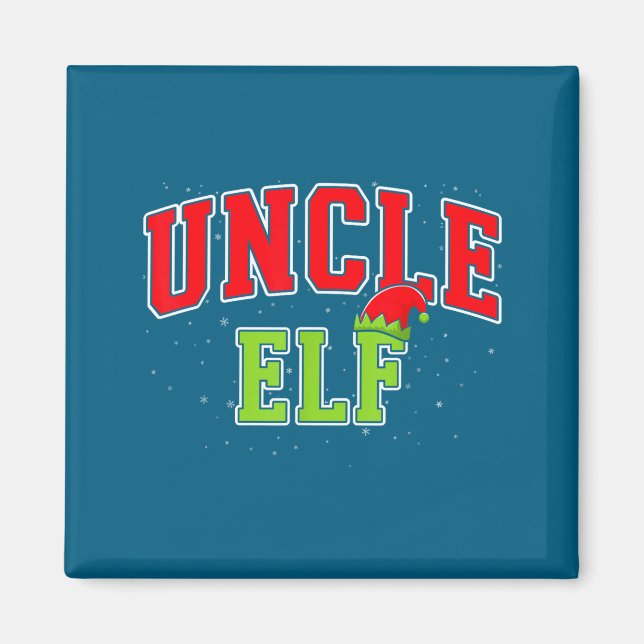 Uncle Elf Christmas Family Matching Group Xmas Unc Magnet (Front)