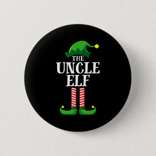 Uncle Elf Matching Family Christmas Party Pajama 6 Cm Round Badge