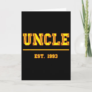 Uncle Est. 1993 Funny Sports Year Established Uncl Card