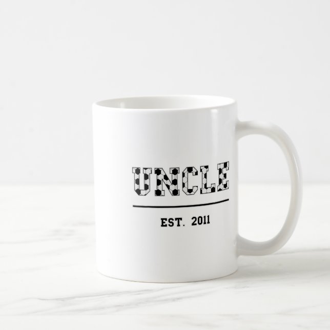 Uncle Est. 2011 Funny Sports Year Established Fath Coffee Mug (Right)