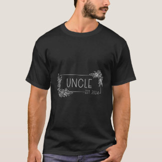 Uncle Est 2024 Promoted To Uncle To Be 2024 Pregna T-Shirt