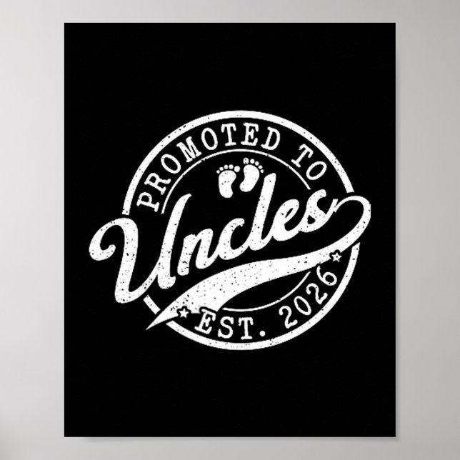 Uncle Est 2026 New Uncle Announcement Promoted To  Poster (Front)