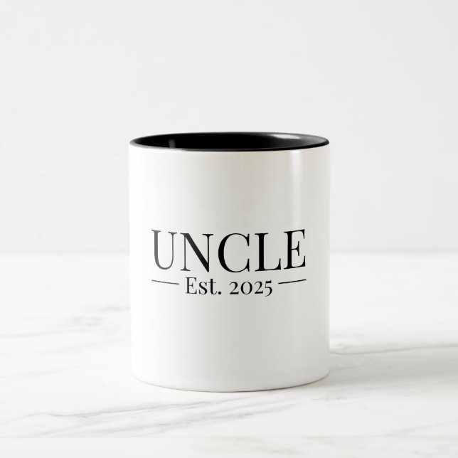 Uncle Established 2025 Two-Tone Coffee Mug (Center)