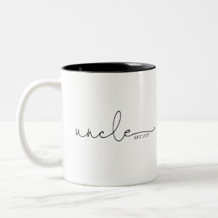 Uncle Established   Uncle Gift Two-Tone Coffee Mug