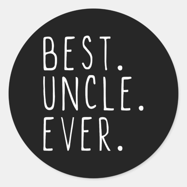 Uncle Ever Family Cool  Classic Round Sticker (Front)