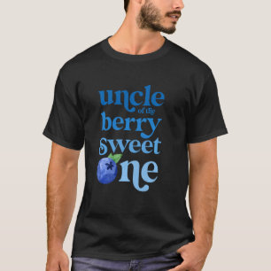 Uncle First Birthday Berry Sweet One Blueberry 1st T-Shirt
