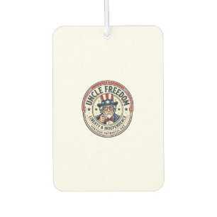 Uncle Freedom Patriotic Uncle Sam Founding Charact Car Air Freshener