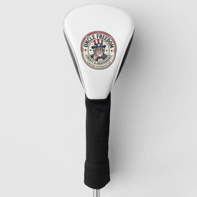Uncle Freedom Patriotic Uncle Sam Founding Charact Golf Head Cover (Front)