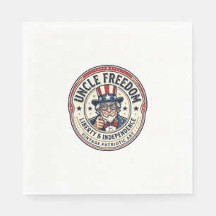 Uncle Freedom Patriotic Uncle Sam Founding Charact Napkin