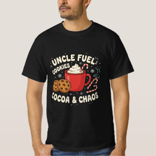 Uncle Fuel: Cookies, Cocoa & Chaos   Funny Holiday T-Shirt