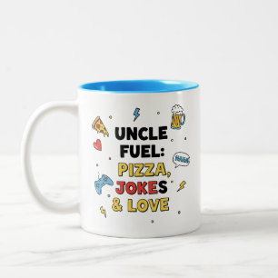 Uncle Fuel Mug – Pizza, Jokes & Love 