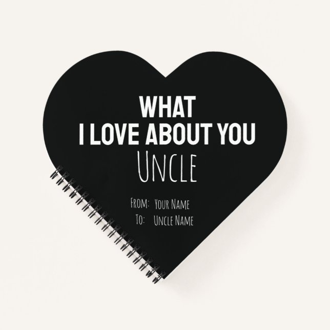 Uncle Gifts Cool Unique Modern For Him Trendy Notebook (Front)